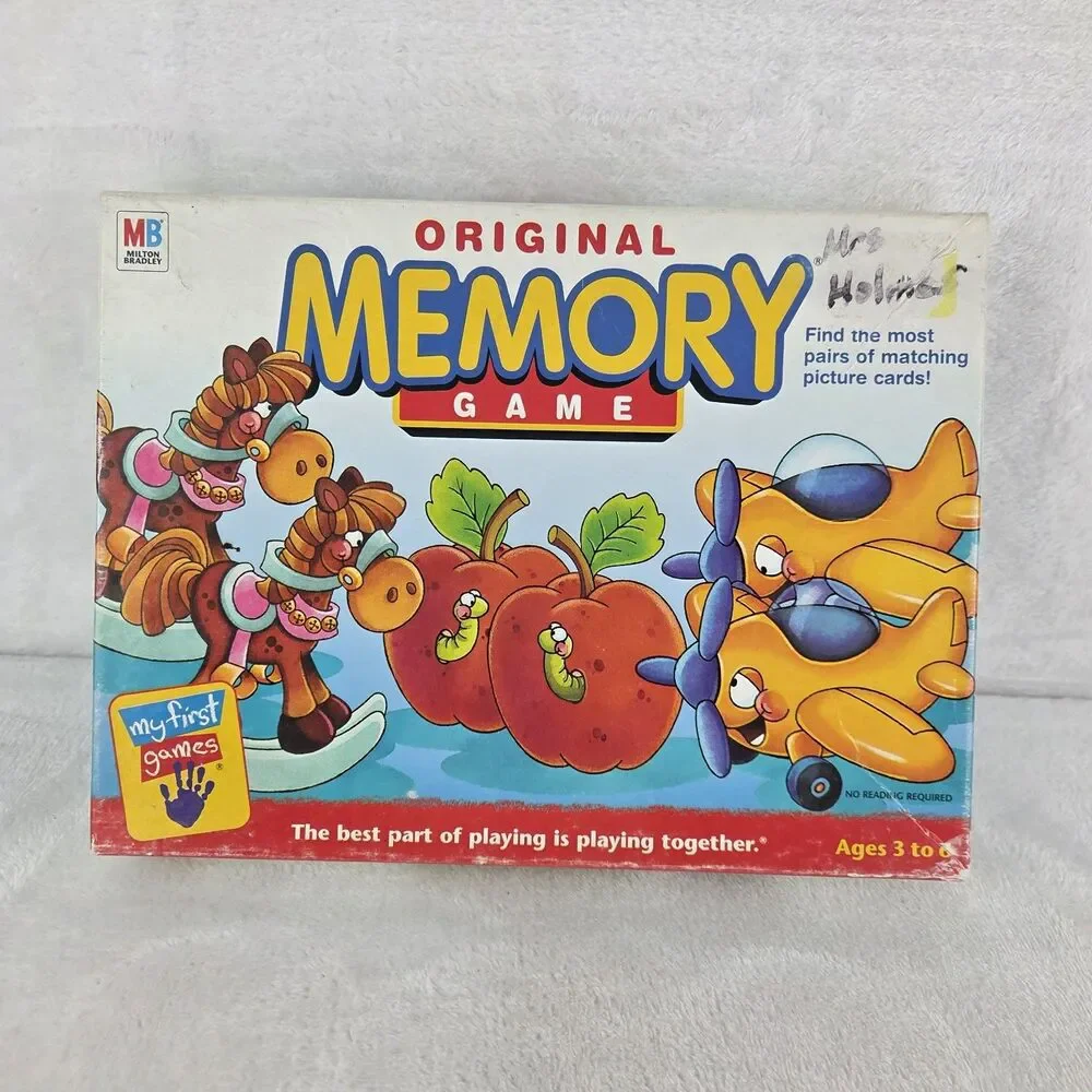 Original Memory Game 2001 Milton Bradley My First Games Edition 35 Pairs
